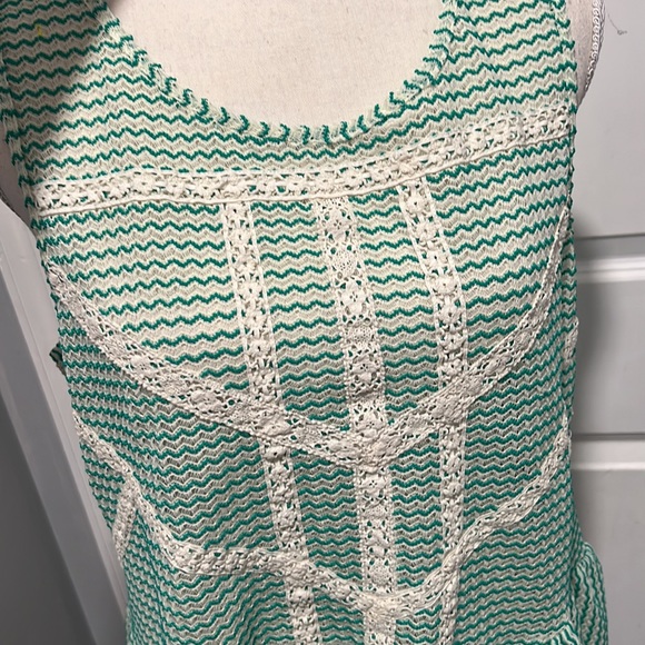 Free People Boho Lace Crochet Tank size L - Picture 5 of 8
